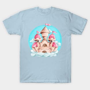 Fairytale Watercolor Castle T-Shirt